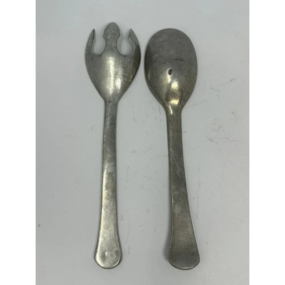 Vintage Salad Serving Spoon and Fork Set 10-11